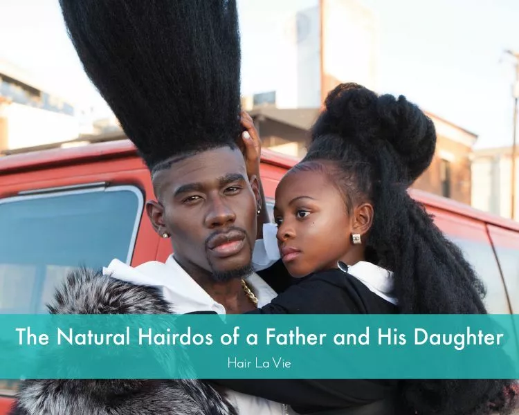 Daddy Daughter Duo Model Together In The Name of Family and Natural Hair